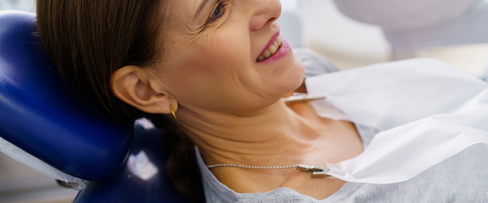 Relaxed patient in dental chair sedation dentistry Markham