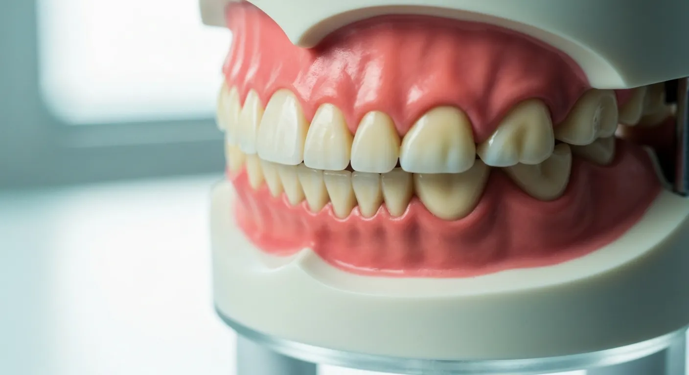 Gum recession with exposed tooth roots
