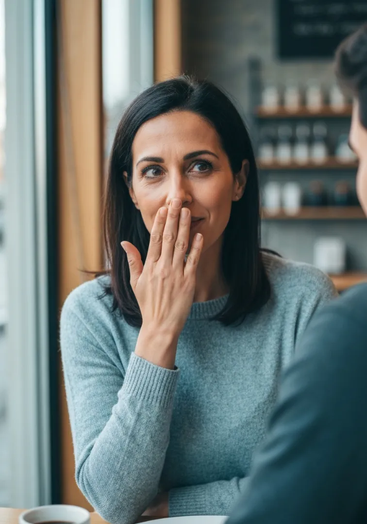 Person self-conscious about persistent bad breath