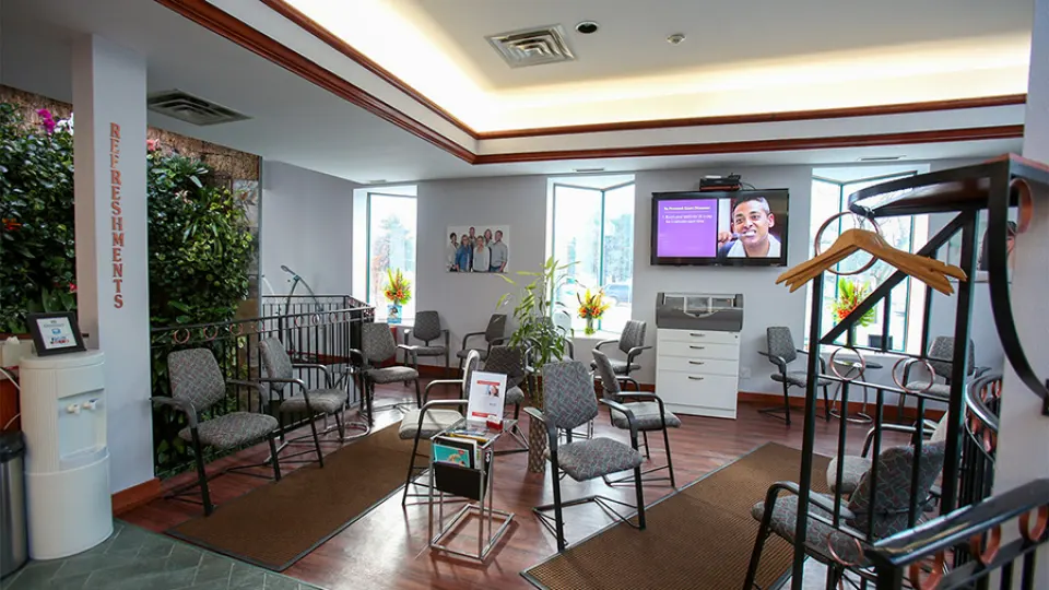 Vitality clinic reception area