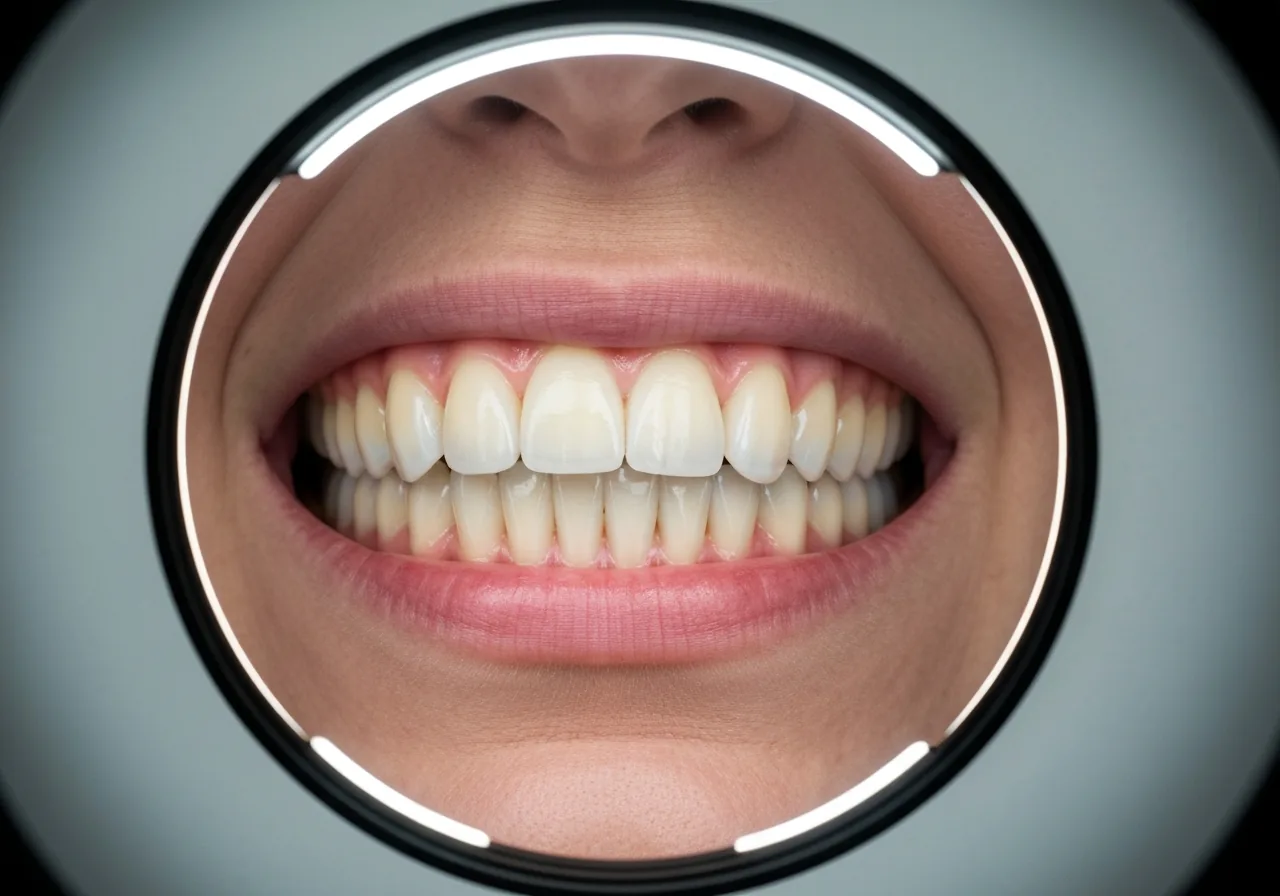 Happy patient smiling after treatment