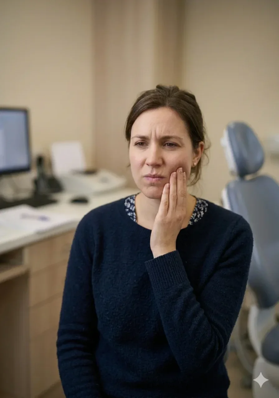 Patient receiving comfortable dental care