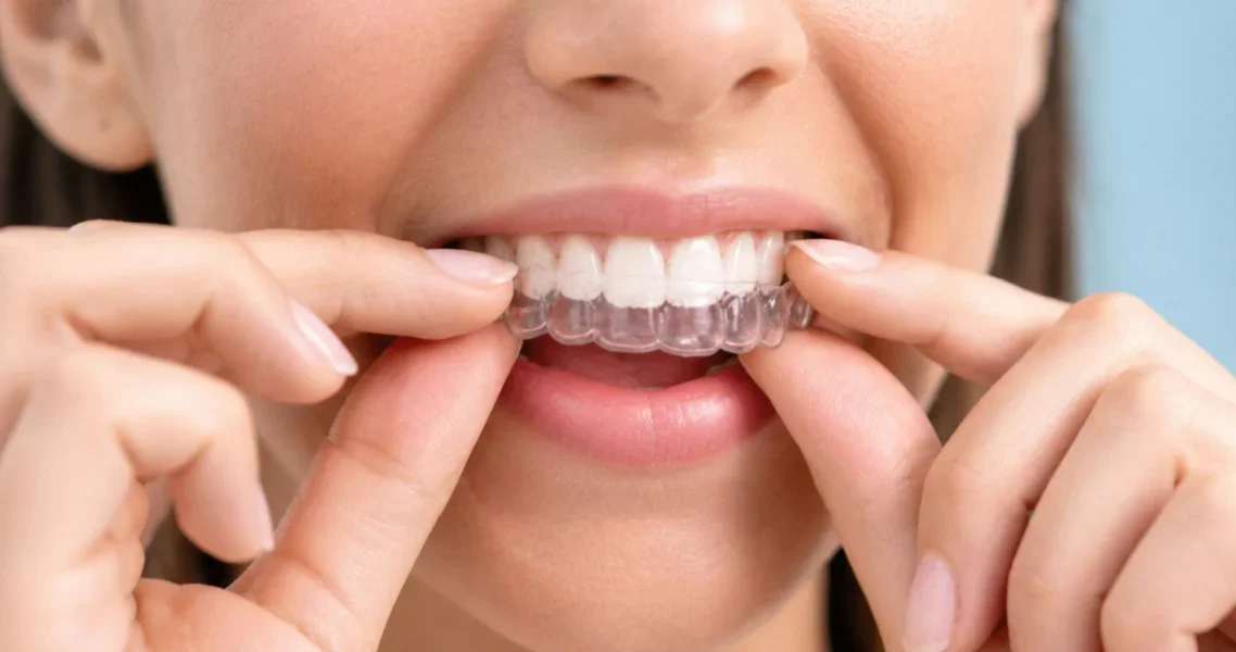Straight teeth with braces