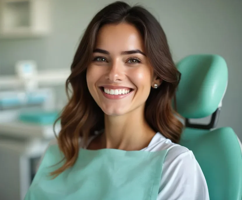 Young woman with aligned smile