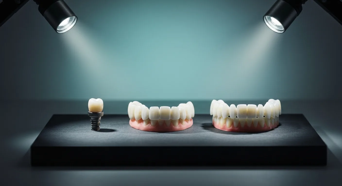 Multiple-tooth implants and fixed bridges