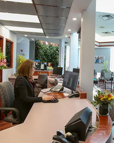 Vitality Health reception desk