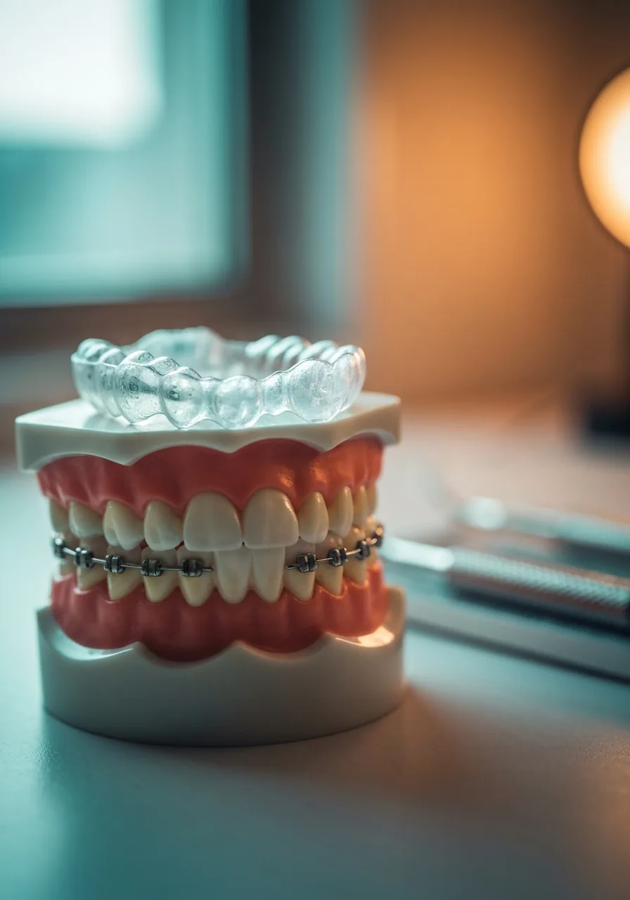 Combination braces and aligners